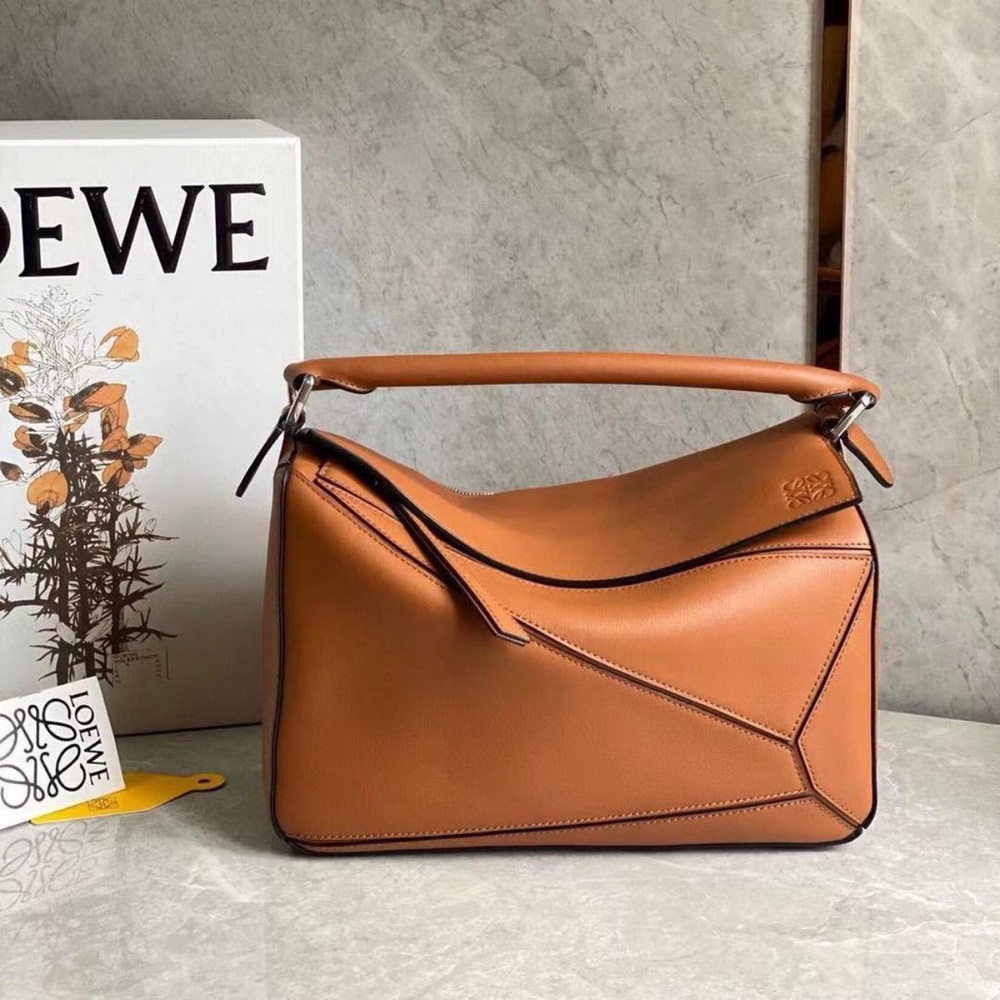 LOEWE Puzzle small geometric patchwork crossbody … - image 1